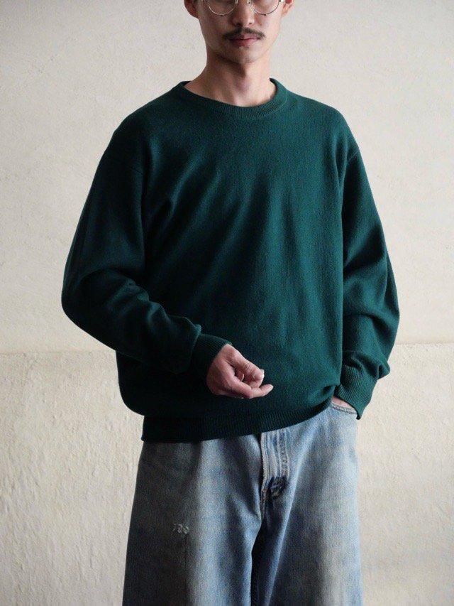 1980's Vintage Ballantyne Knit Sweater,
100% Super Geelong Wool / VIRIDIANCREW
