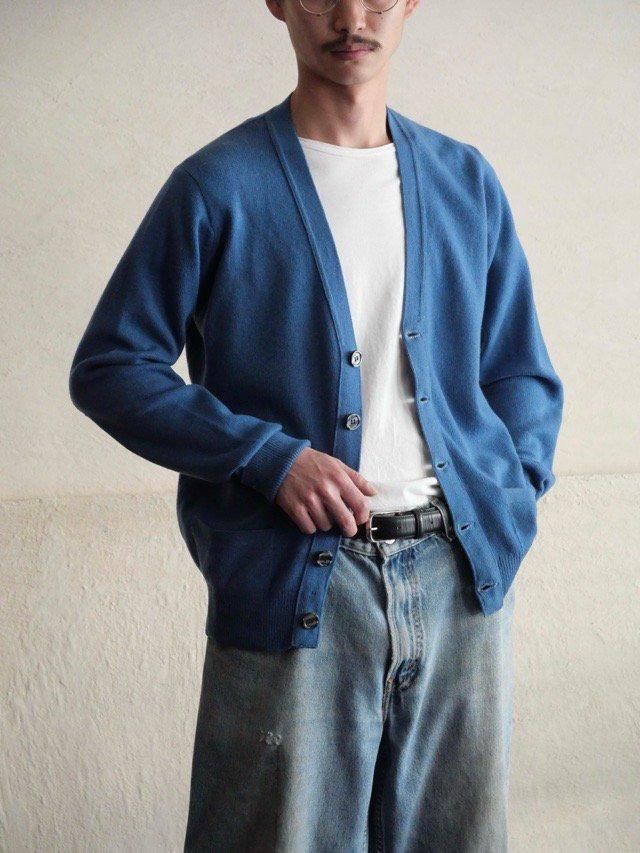 1970~80's Vintage Ballantyne Knit Cardigan,
100% Super Geelong Wool / CYAAN