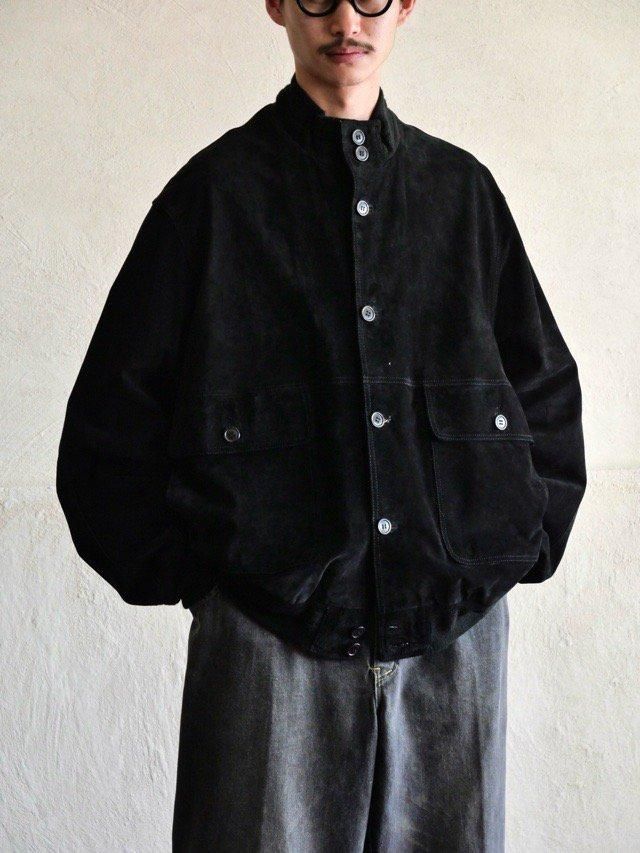 1990's Black Pig-Suede Valstar Jacket