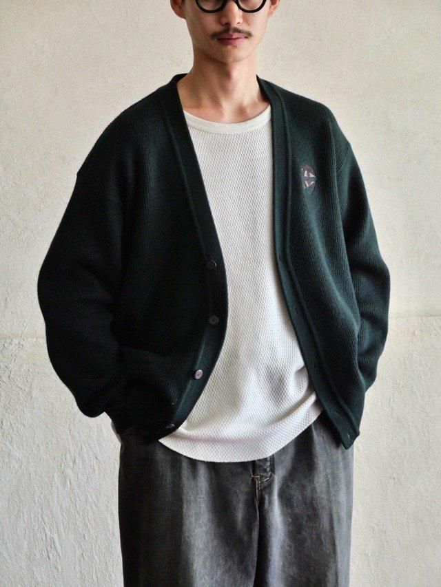 1990's PAUL&SHARK Knit Cardigan "Green"