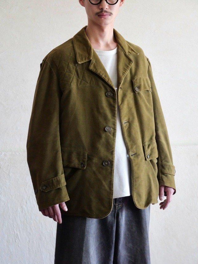 1960's Italian Vintage Moleskin Hunting Jacket