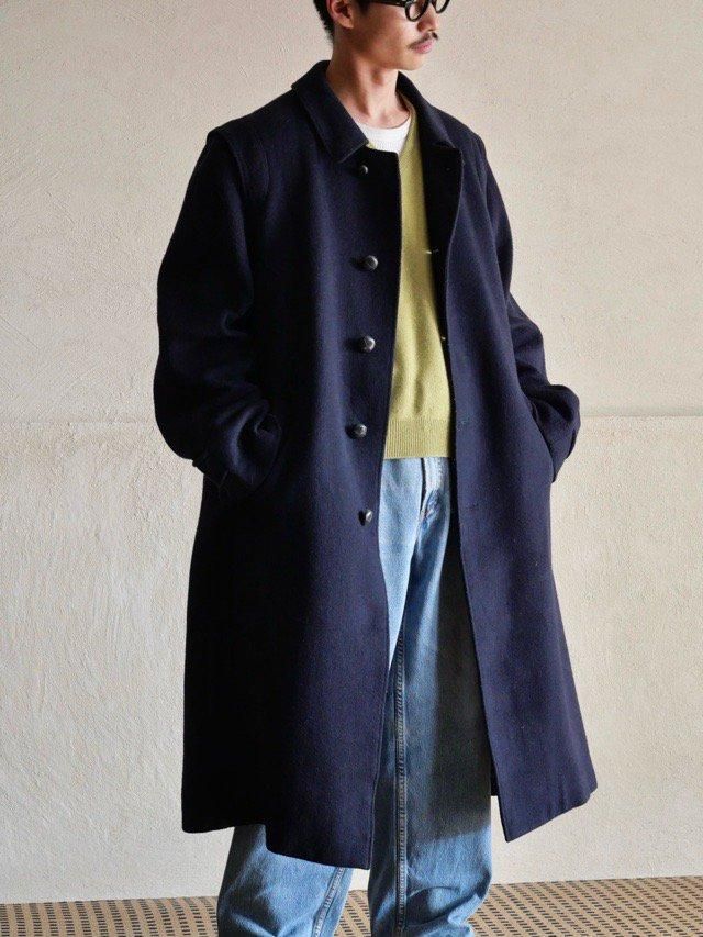 1980's Vintage HERNO Loden Coat, Navy