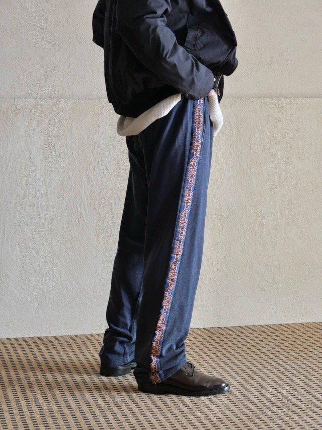 1990's Italian Vintage asics Track Pants, Orange-Line