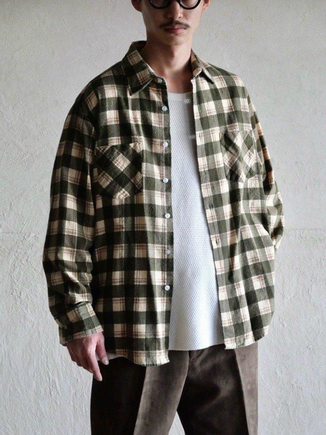 1990's THE HIGHLANDER FLANNEL Check Shirt
