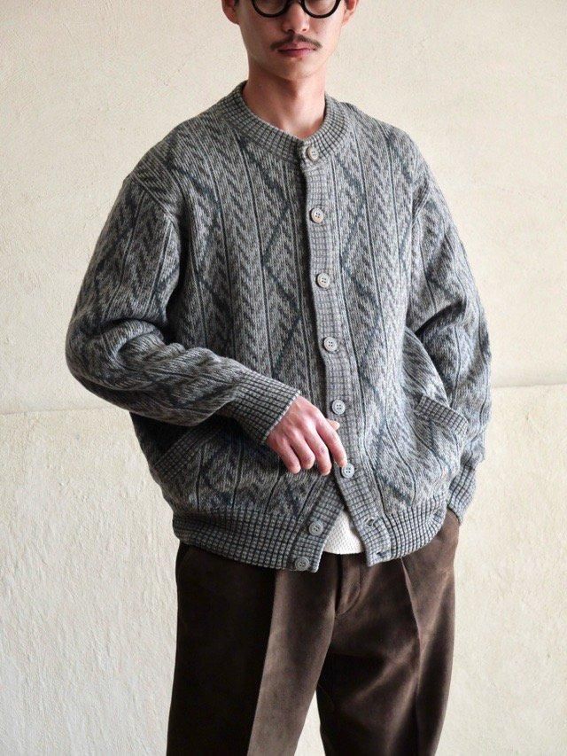 1980~90's "Simons" Italian Vintage Geometric Knit Blouson8