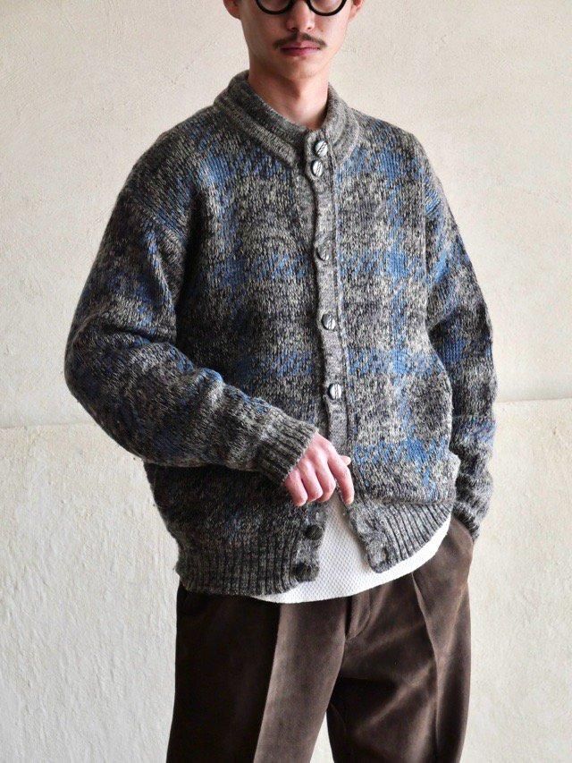 1980~90's "Simons" Italian Vintage Geometric Knit Blouson9