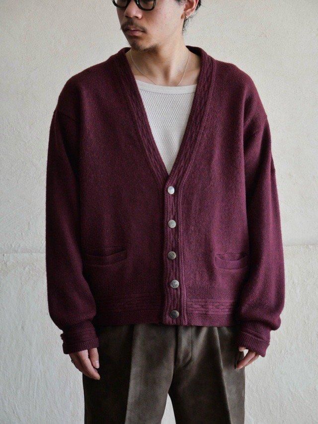 1980~90's Valentino Jeans 100% Wool Knit Cardigan, Made in Italy.