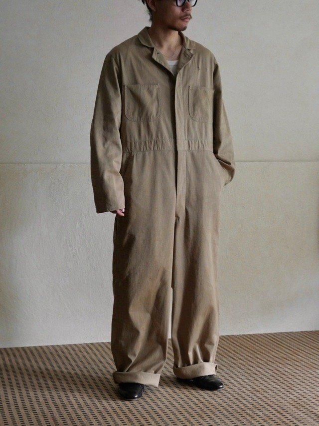 1960s Vintage BALDWIN Cotton Twill Jump-suit