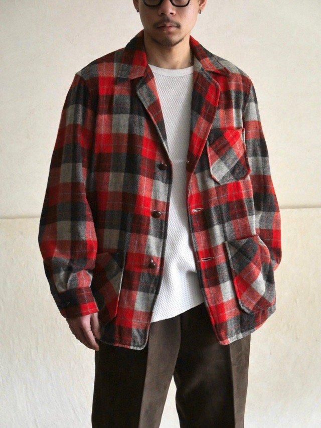 1960's Vintage WOODSMAN Wool Shirt Blazer
