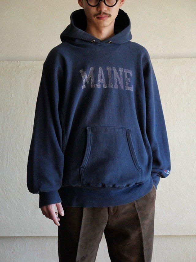 1980's Vintage Champion Reverse Weave Sweat Parka University of Maine