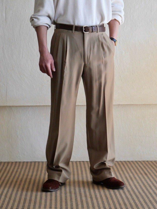 1980's Ermenegildo Zegna 2tucks Trousers 3