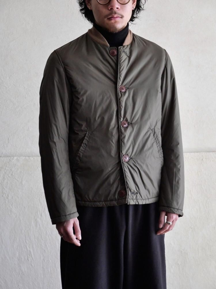 "dip" Nylon Padded Jacket, Khaki & SkyBlue