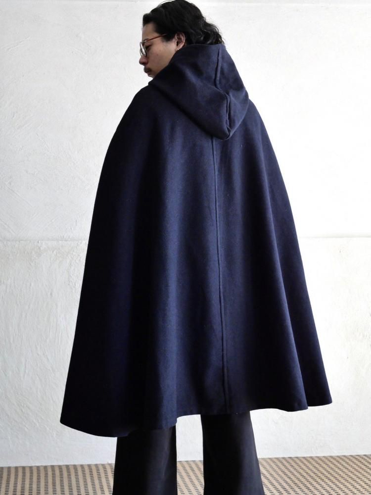 1964's French Military Vintage Wool Cape, NAVY - Vintage