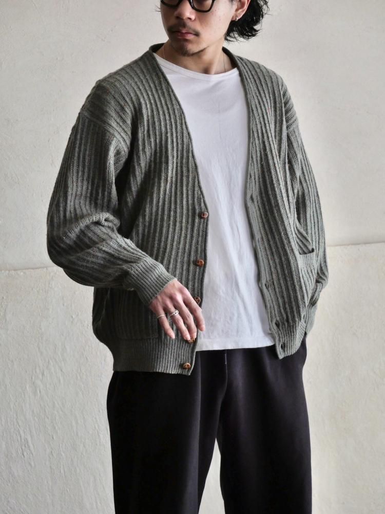 1980's Euro Vintage Color-Nep Knit Cardigan