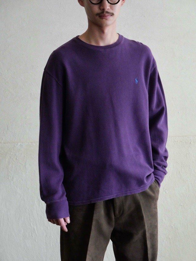 00's Ralph Lauren Cotton Waffle Thermal Shirt, Purple