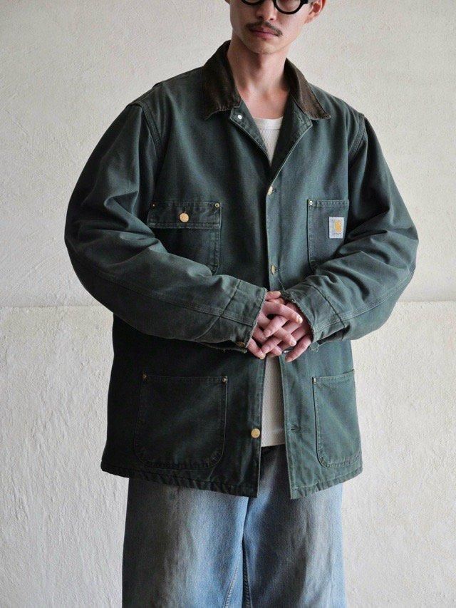 1987s Vintage Carhartt Chore Coat "Green"
