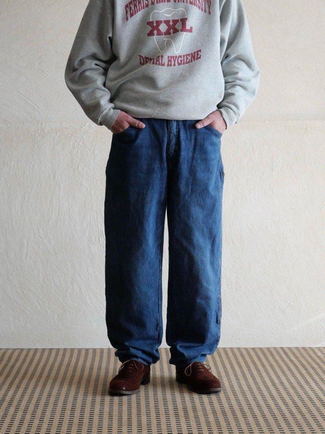 1980's Vintage BALL Side-zip Denim T
rousers