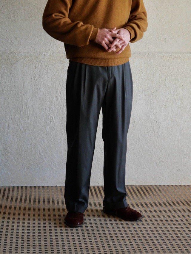 00's Zanella 2tucks Trousers, Charcoal