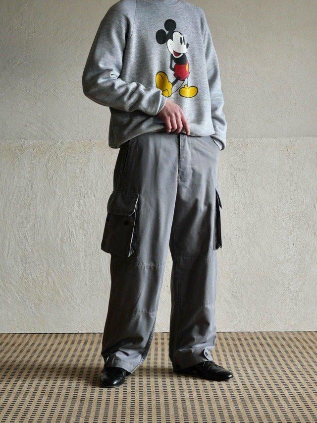 00's PEPE JEANS LONDON French ARMY Style Cargo Cotton Trousers