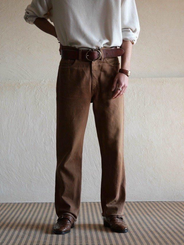 1990's Levi's881 Fade-brown Denim Trousers