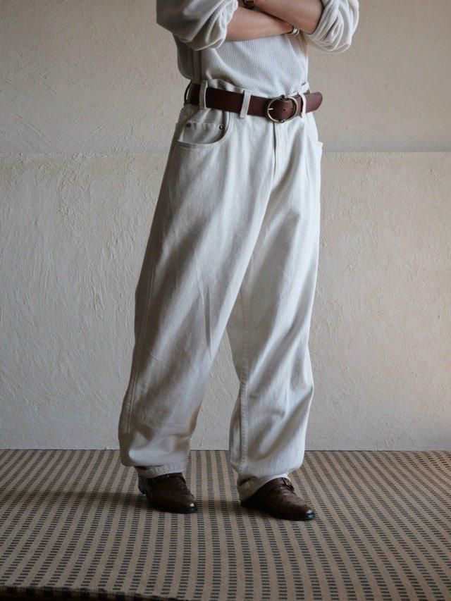 1993's Levi's545 Loose Fit Off-white Denim Pants