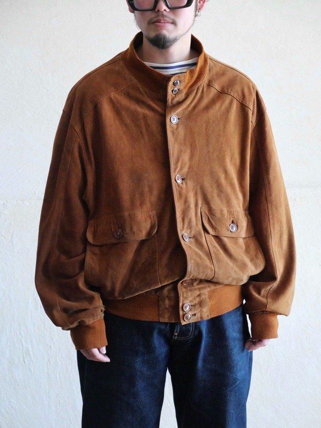 1980~90's Italian Vintage Goat-Suede Valstar Jacket, Brown
