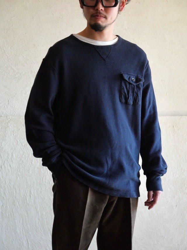 00's RalphLauren Cotton100% Thermal "Navy"