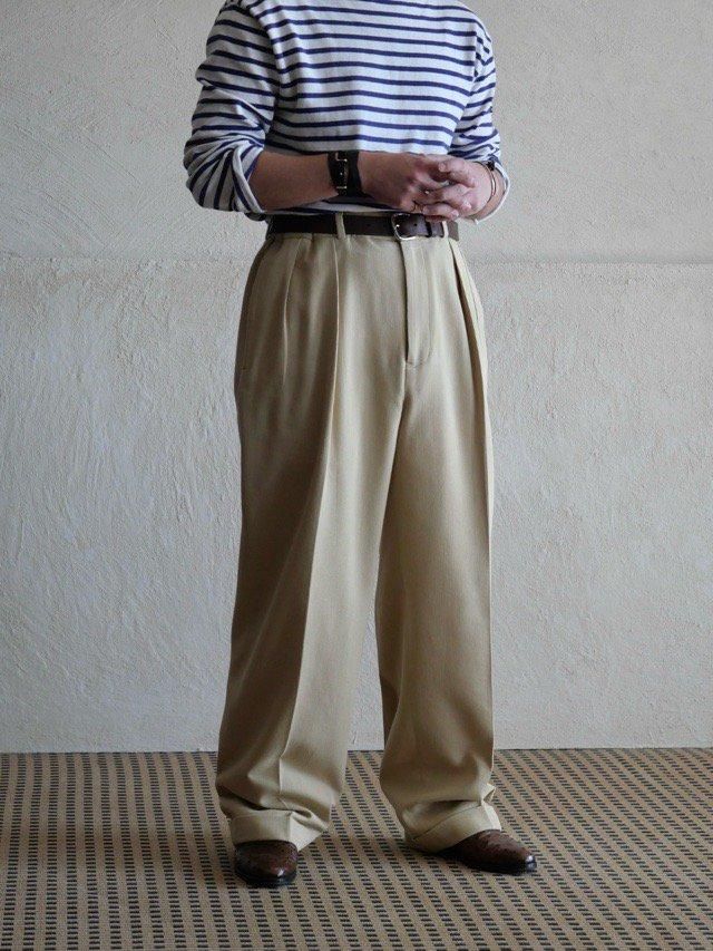 00's RalphLauren CottonSilk Pique t Trousers