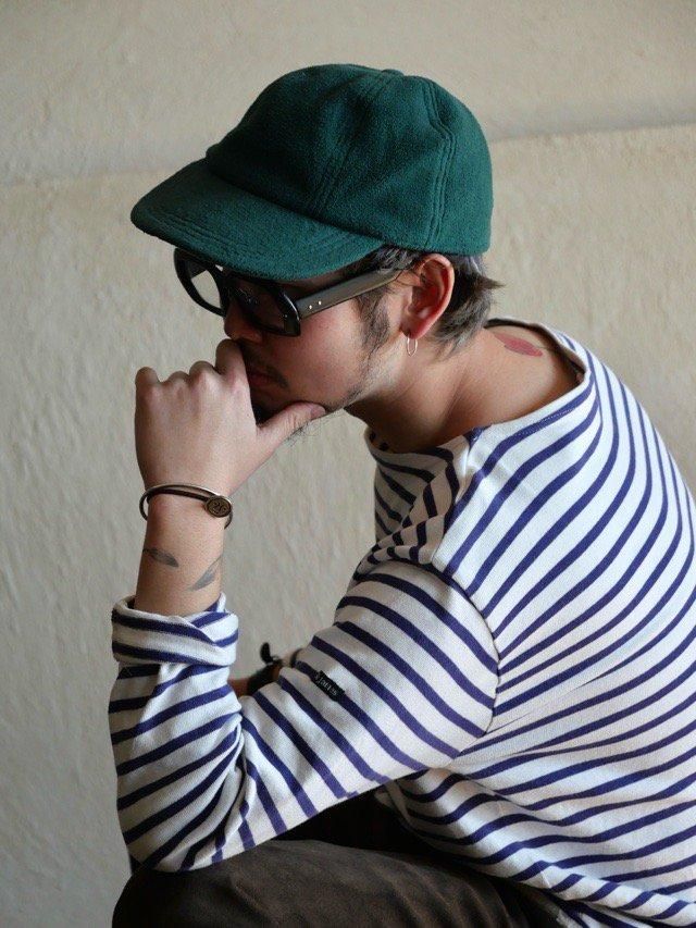 00's Gap 6panel Fleece Cap "Green"
