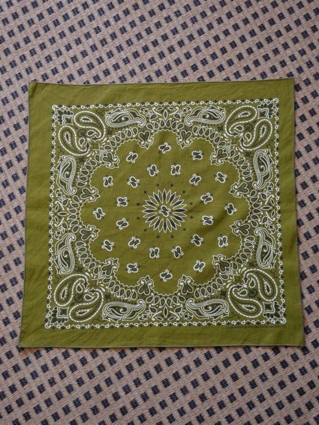 Cotton Bandanna Made in U.S.A. "Green"