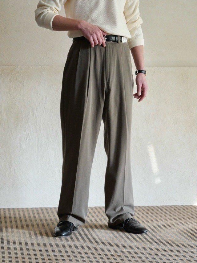 Deadstock 1980-90s HOLT RENFREW Tencel  Cotton Trousers