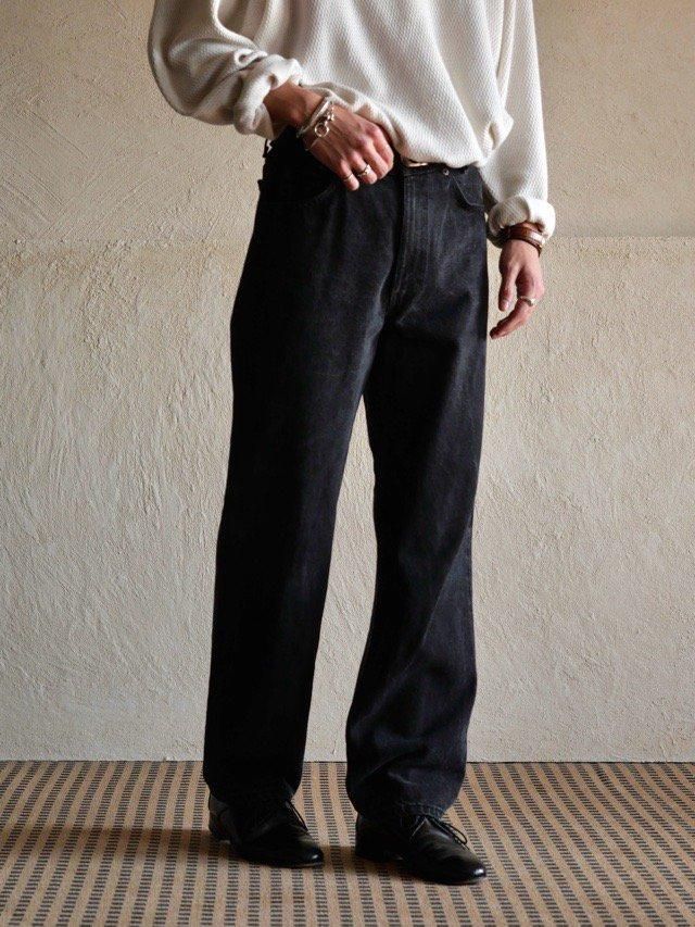 1997's Vintage Levi's 550 Black Denim Pants, Made in USA / w.30inch