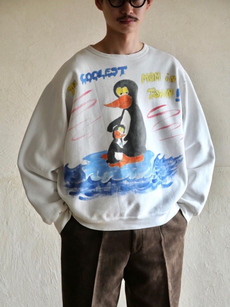 1980's Printed Sweat Shirt "Mom in town"
