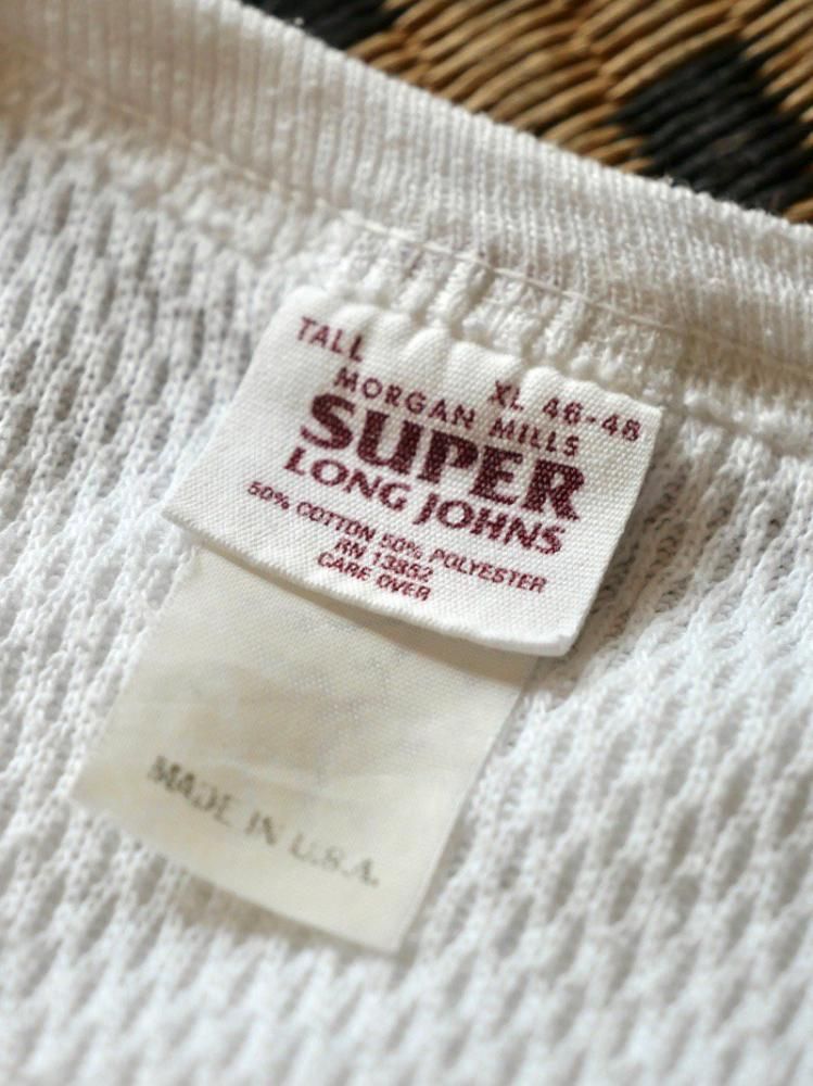 1970~90's Vintage SUPER LONG JOHNS Thermal Shirt, Made in USA