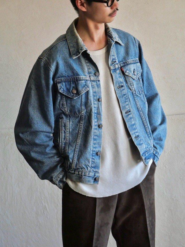 1980's Levi's71401 Lined Denim Trucker Jacket