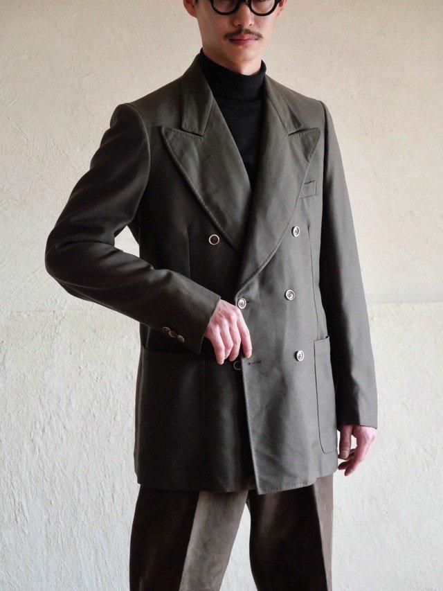 1980~90's Italian Vintage Soft-Serge Jacket