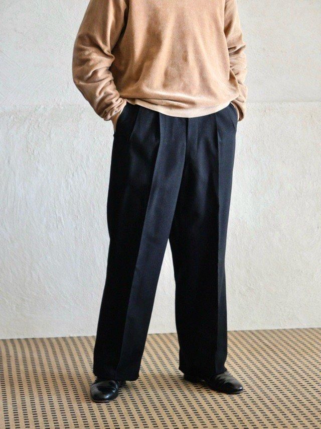 1940~50's USA Vintage Bespoke
Wool Serge Trourers