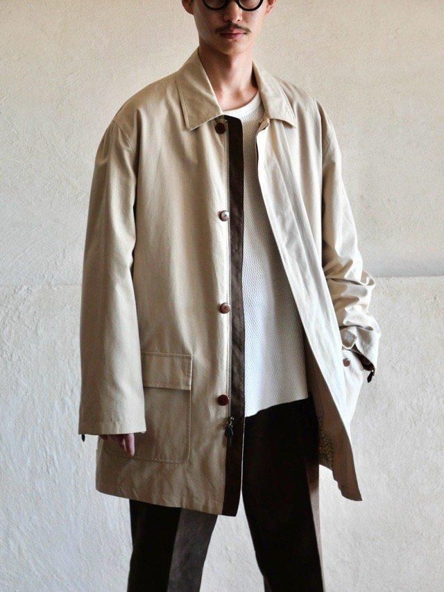 00's BrooksBrothers Cotton Oxford Half Coat