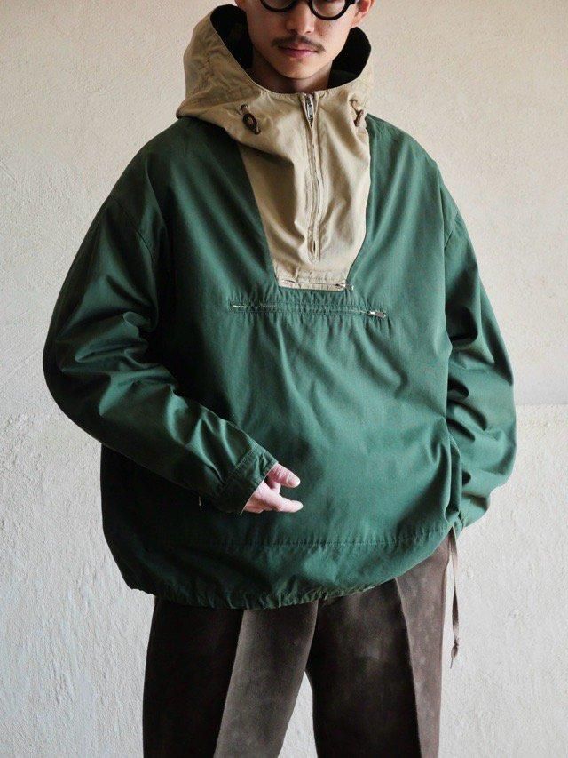 J.CREW Cotton Anorak Green&Beige