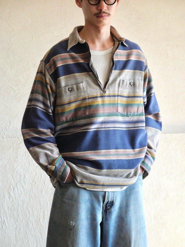 1990's RAW RAGS Worker&Native Style Cotton Shirt