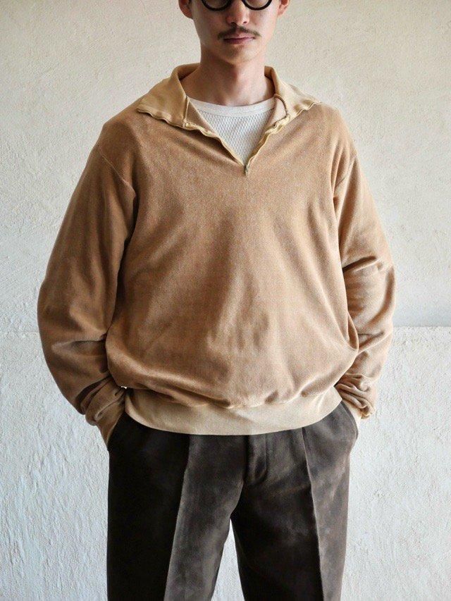 1960's Vintage Revere 100% Cotton Velours P/O Shirt