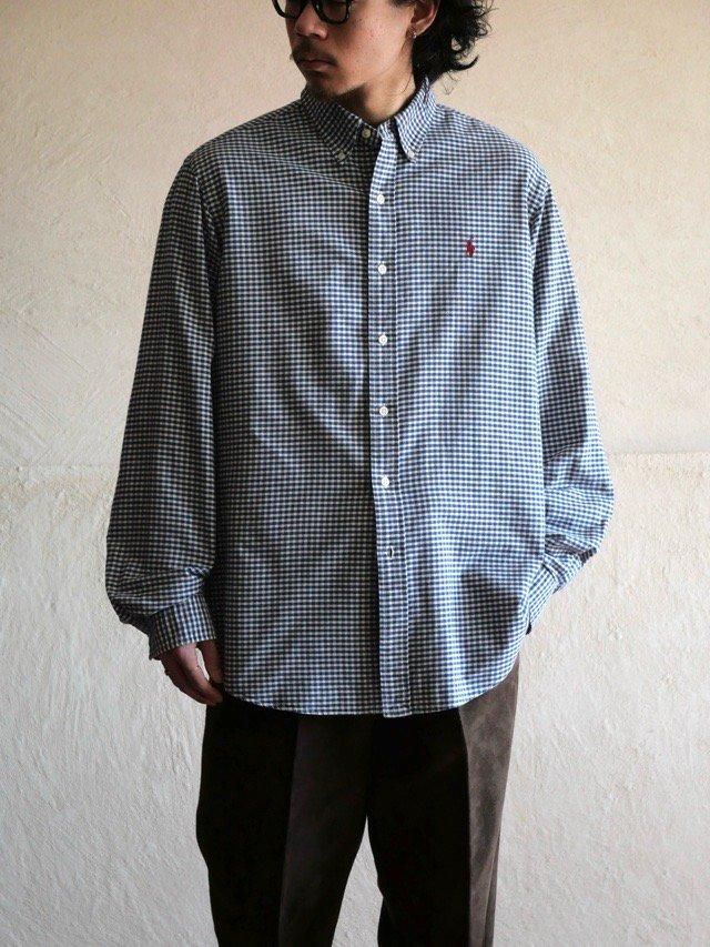 00's RalphLauren Gingham-check Shirt