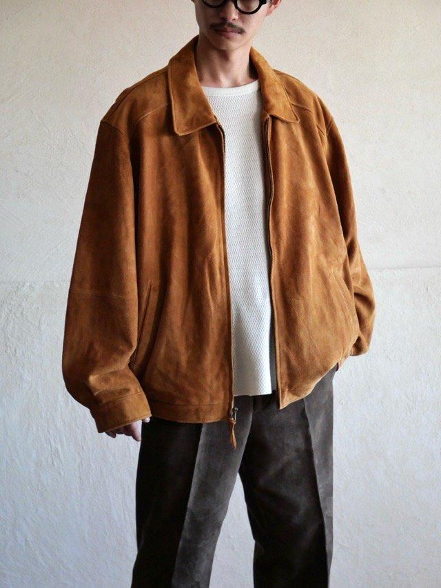 00s PRONTO&#8226;UOMO Suede Zip-up Blouson