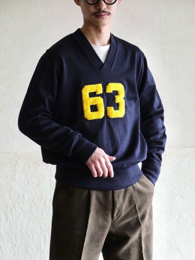 1950~60's Vintage Sports Wool Jersey Knit Shirt