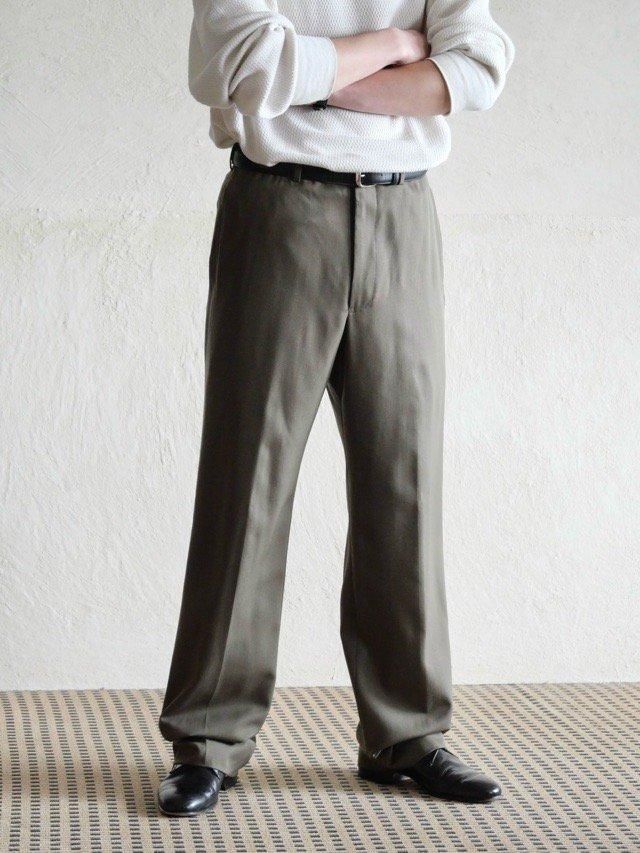 1990~00's Brooks Brothers Wool TrousersLight-Olive / w.82ѡ