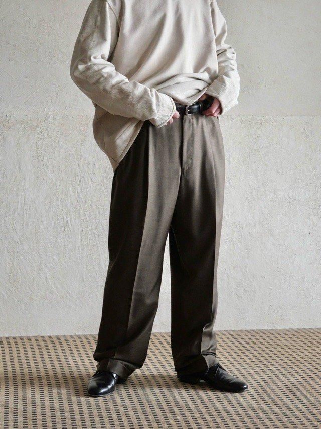 Ermenegildo Zegna Soft Wool Serge Trousers, BROWN