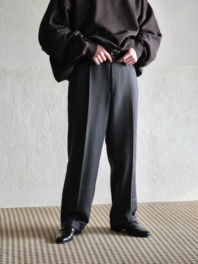 Ermenegildo Zegna Soft Wool Karsey Trousers, Charcoal