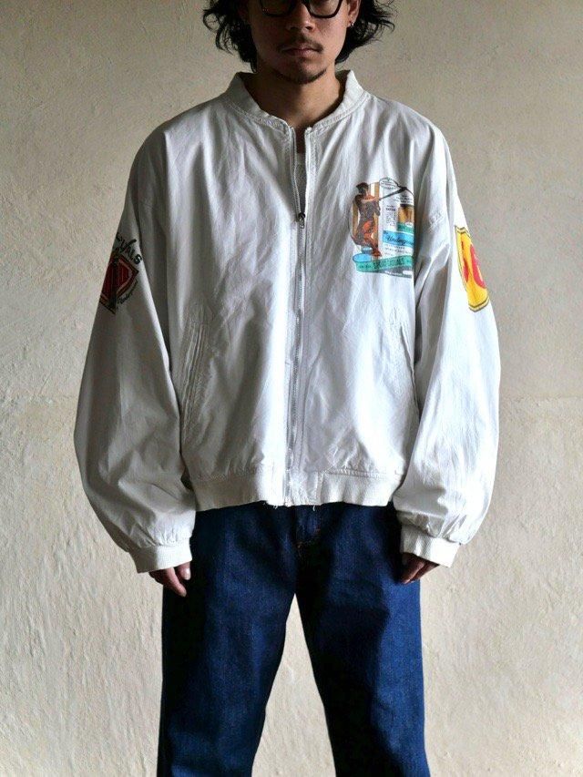 1990's Euro Design Cotton Blouson" Good Housekeeplng  Baseball "