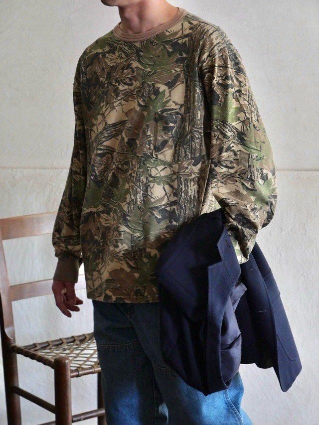 1990's USA Tree CAMO Long-sleeves Tee Shirt
