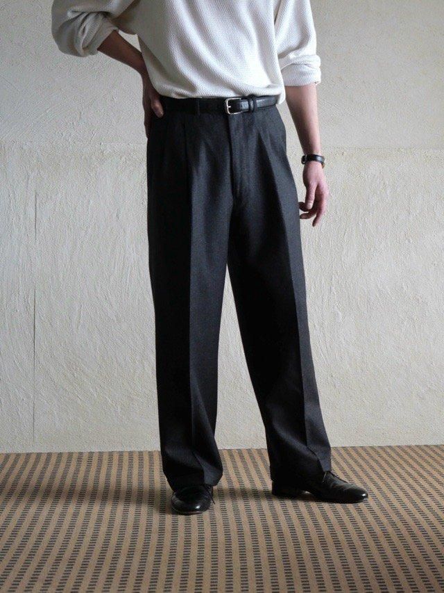 1980-90s Sergio Piumatti by MABITEX WOOL & CASHMERE Trousers, Made in Italy